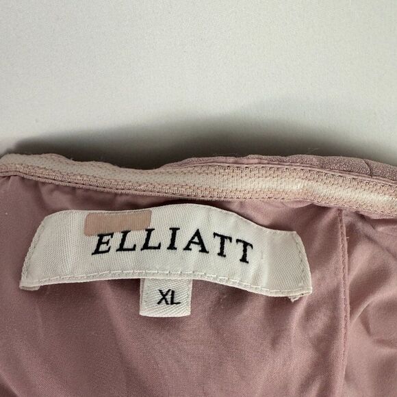 Elliatt Reception Strapless Ruffle Midi Dress Purple Pink XL - Picture 10 of 11